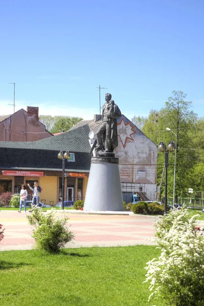 Sovetsk Russia May 2018 Monument Warrior Liberator Monument Soviet Soldier — Stock Photo, Image