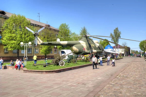 Sovetsk Russie Mai 2018 Équipement Militaire Combat Sur Allée Des — Photo