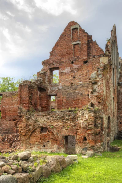 Ruins Castle Insterburg East Prussian Medieval Defensive Structure Chernyakhovsk Sity — Stock Photo, Image