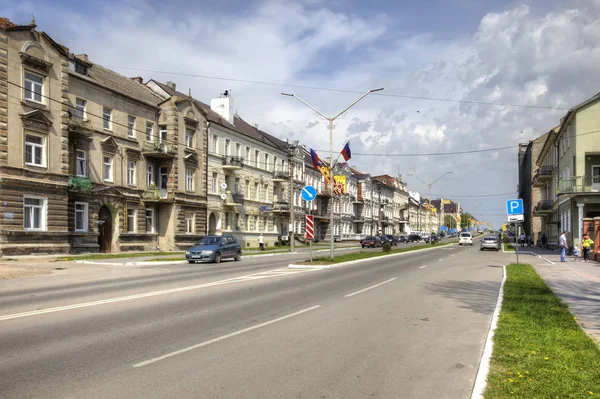 Gusev Russia May 2018 Kaliningrad Region Moskovskaya Street City Center — Stock Photo, Image