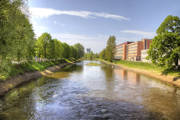 Región Kaliningrado Ciudad Gusev Río Pissa — Foto de Stock