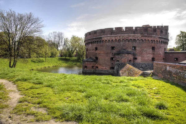 Den Gamla Fästning Defensiva Komplexet Den Tower Dona Staden Kaliningrad — Stockfoto