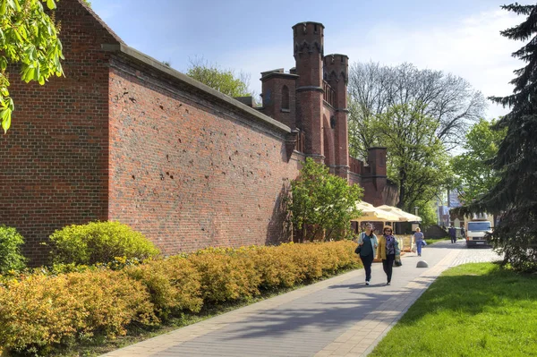 Kaliningrad Russia April 2018 Old Fortress Building Rossgarten Gate One — Stock Photo, Image