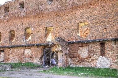 Neman şehir. Ragnit kalesi kalıntıları eski Alman şövalye sipariş