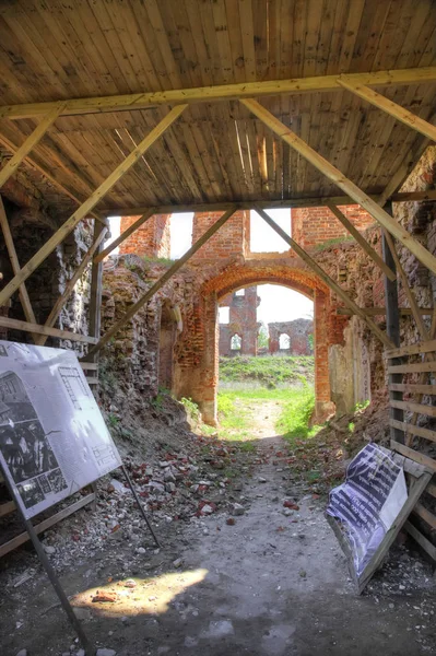 Neman Stad Ruïnes Van Oude Duitse Ridderlijke Bestellen Ragnit Kasteel — Stockfoto