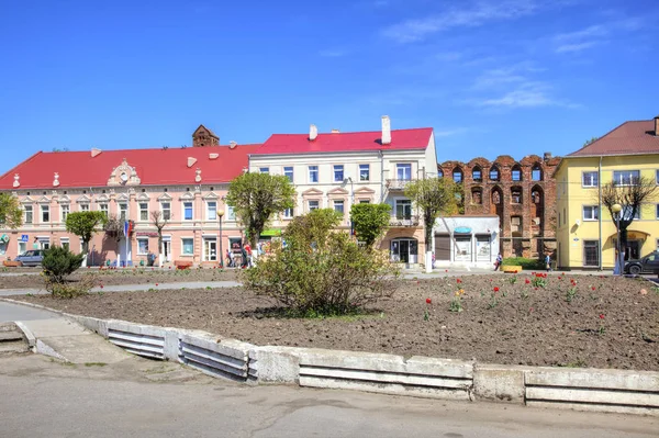 Neman Ρωσία Μπορεί 2018 Αστικό Τοπίο Κέντρο Οδός Νίκης — Φωτογραφία Αρχείου