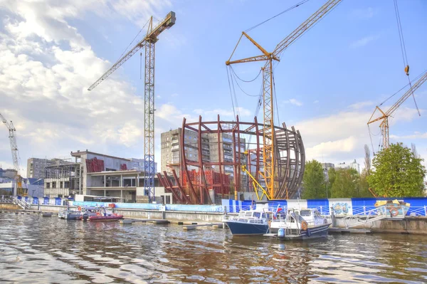 Kaliningrad Rusko Duben 2018 Muzeum Světového Oceánu Výstavba Nové Originální — Stock fotografie