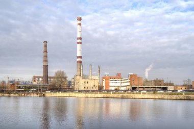 Eski büyük fabrika Nagatino alanında Nagatino Körfezi kıyısında toprakları. Moskova versite 