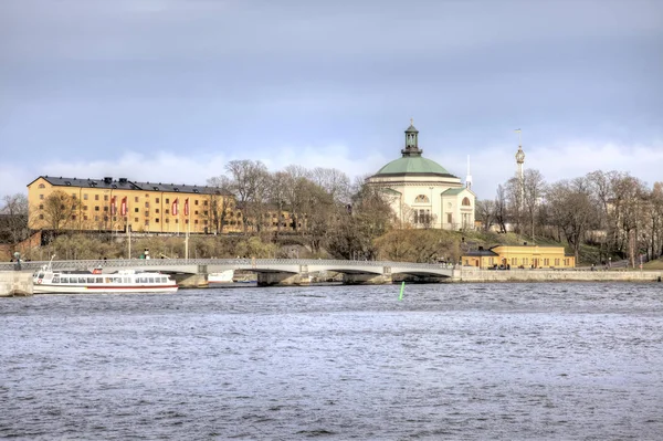 Stoccolma Svezia Maggio 2013 City Embankment Nel Centro Storico Della — Foto Stock