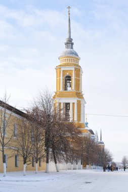 Kremlin bölgesinde tarihi tapınak karmaşık. Çan Kulesi, kutsal Trinity Novo-Golutvin Manastırı. Kolomna şehrin tarihi merkezi