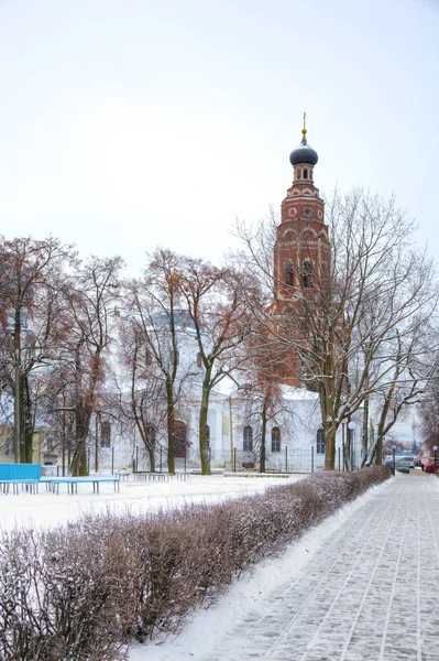 Stadt Bronnitsy Die Ältere Orthodoxe Kathedrale Und Der Glockenturm Des — Stockfoto