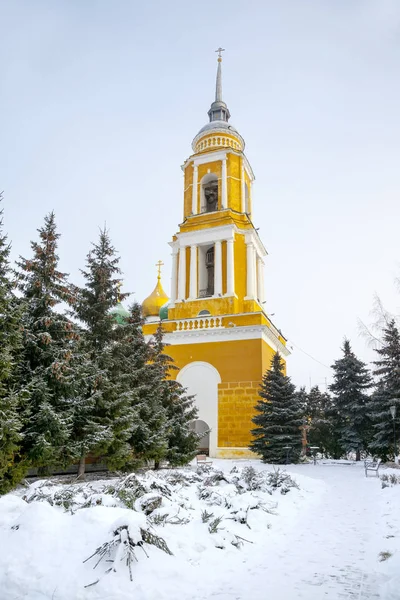 Historisk Tempelkompleks Området Til Kreml Klokketårnet Holy Trinity Novo Golutvinklosteret – stockfoto