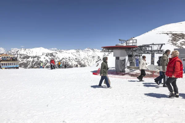 Dombay Russland Mai 2015 Station Der Seilbahn Auf Mussa Achitara — Stockfoto