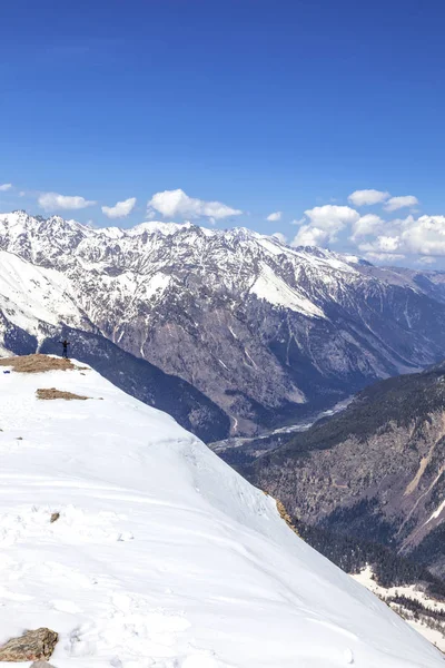 Une Des Montagnes Station Ski Climatique Dombay — Photo