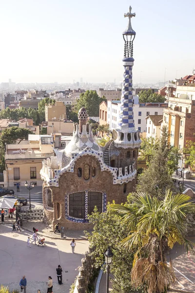 Spanien Barcelona Maj 2014 Park Güell Barcelona Spanien Park Var — Stockfoto