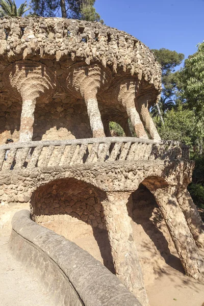 Park Guell Barcelona Spain Park Designed Gaudi Built 1900 1914 — Stock Photo, Image