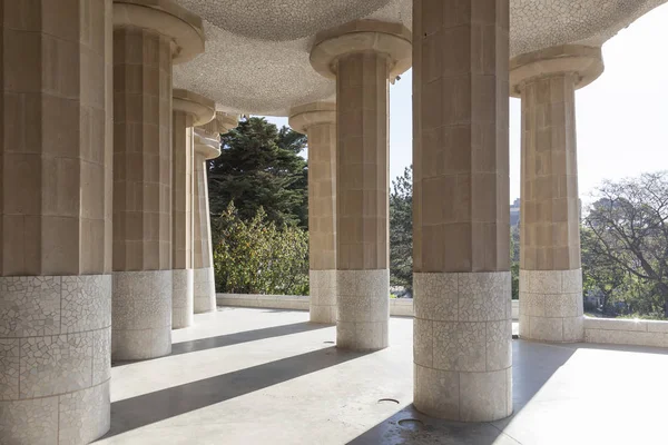 Park Guell Barcelona Spanien Park Ritades Gaudi Och Byggdes 1900 — Stockfoto