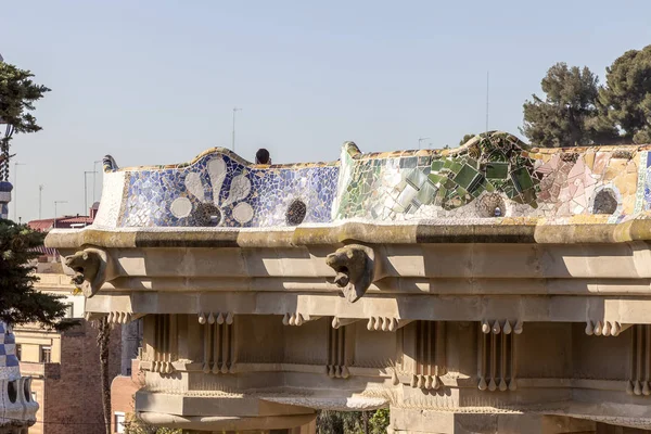 Parc Güell Barcelona Spanien Parken Ritades Gaudi Och Byggdes 1900 — Stockfoto