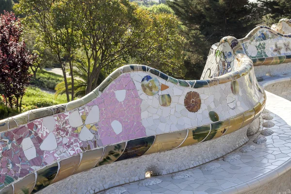 Park Guell Barcelonie Hiszpania Park Został Zaprojektowany Przez Gaudiego Zbudowany — Zdjęcie stockowe