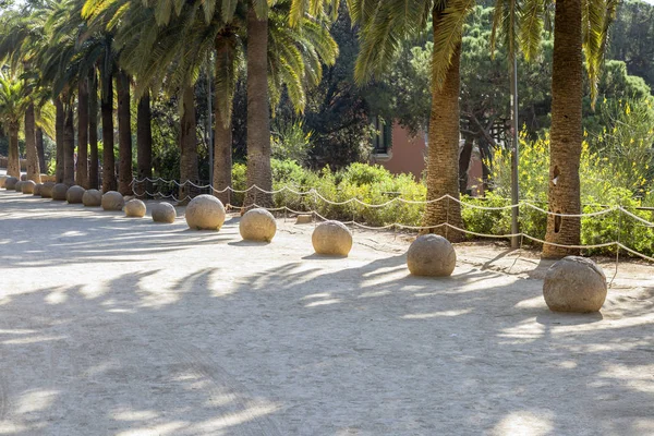 Park Güell Barcelona Spanje Park Ontworpen Door Gaudi Gebouwd 1900 — Stockfoto