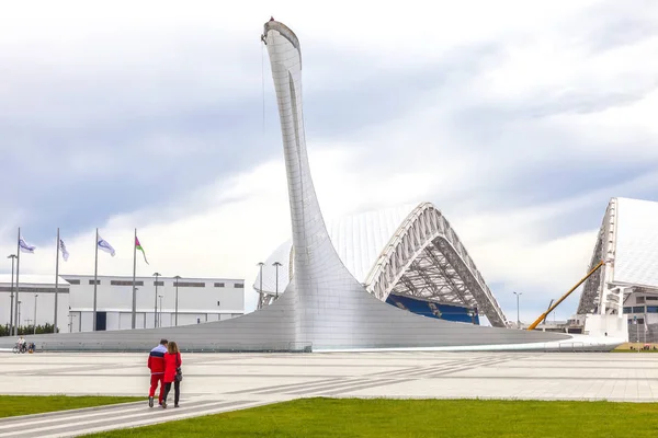 Caucasus Sochi Rusia Abril 2015 Objetos Olímpicos Los Juegos Olímpicos —  Fotos de Stock
