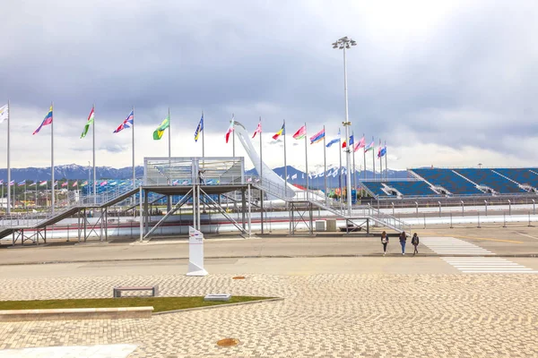 Caucasus Sochi Russia April 2015 Fasilitas Olimpiade Musim Dingin 2014 — Stok Foto