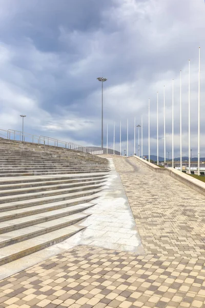 Kavkaz Soči Rusko Duben 2015 Olympic Objekty Zimních Olympijských Her — Stock fotografie