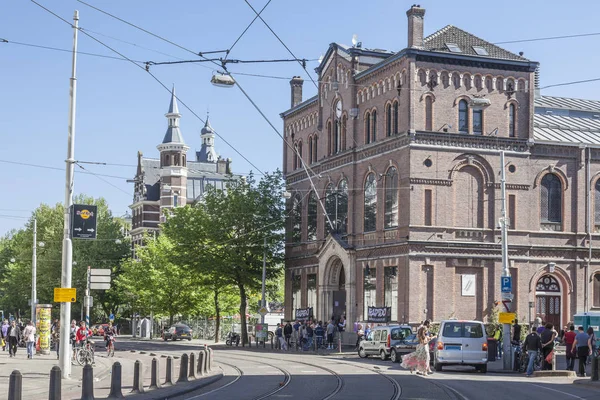 Amsterdam Holandia Może 2011 Ulice Miasta Stolicy Królestwa Fasady Domów — Zdjęcie stockowe