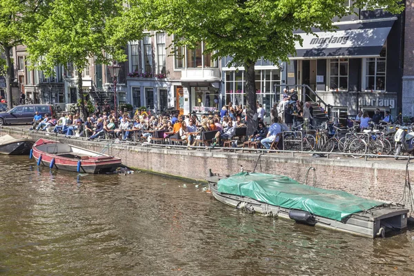Amsterdam Netherlands May 2011 City Canals Embankments Capital Kingdom — Stock Photo, Image