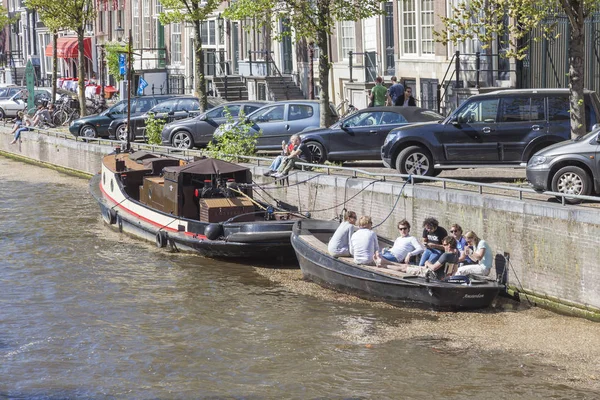 Amsterdam Netherlands May 2011 City Canals Embankments Capital Kingdom — Stock Photo, Image