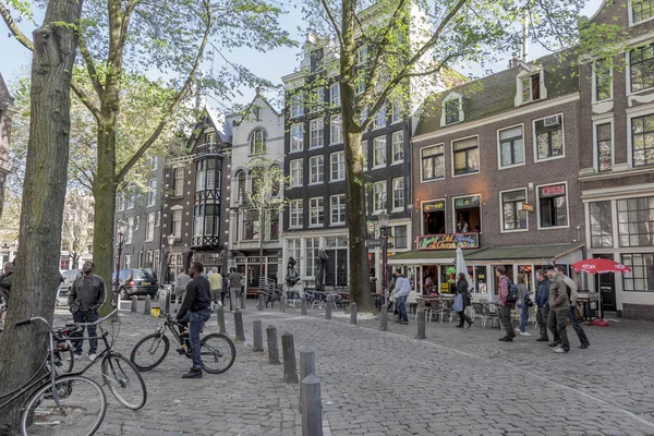 Amsterdam Netherlands May 2011 City Streets Capital Kingdom Facades Houses — Stock Photo, Image