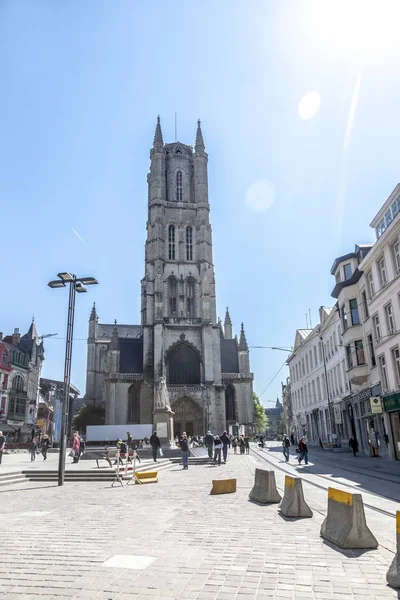 Gent België Mei 2011 Residentiële Gebouwen Kantoorgebouwen Het Historische Centrum — Stockfoto