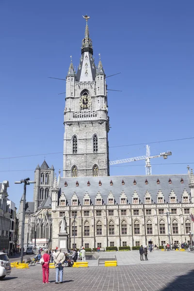 Gent Belgium May 2011 Old Town City Ghent Belfries Tower — Stock Photo, Image