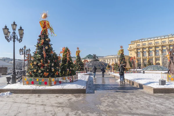 Shrovetide şehir Manezh meydanında — Stok fotoğraf