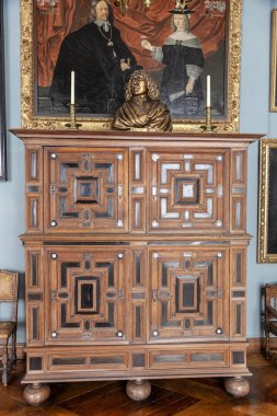 Danimarka. Frederiksborg Kalesi Hillerod şehir içinde. İç
