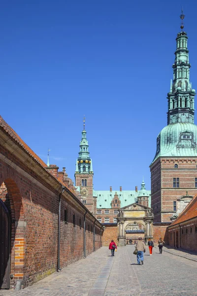 Danimarka. Hillerod şehir Frederiksborg Kalesi — Stok fotoğraf