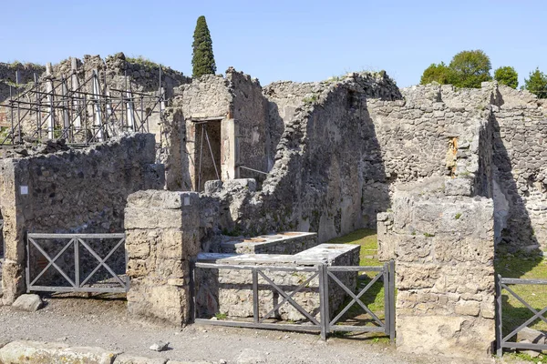 Pompeii városát temették el a hamu alatt a vulkán M — Stock Fotó