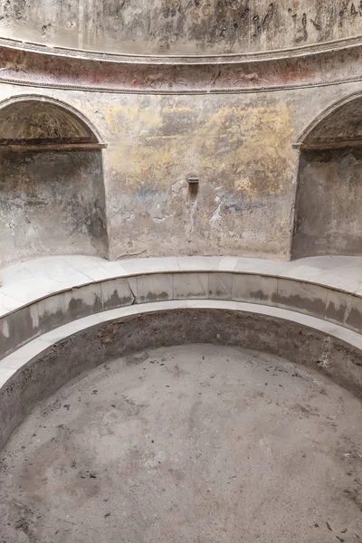 La città di Pompei sepolta sotto uno strato di cenere vicino al vulcano M — Foto Stock