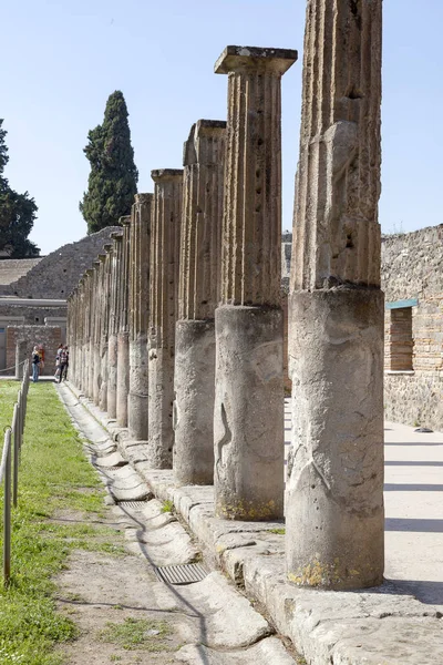 Miasta Pompeje, pochowany pod warstwą popiołu przez wulkan M — Zdjęcie stockowe