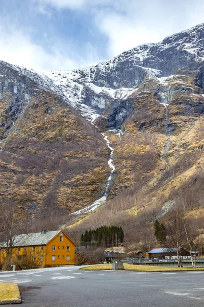 Norway. Valley Flomsdalen. City Flam — Stock Photo, Image