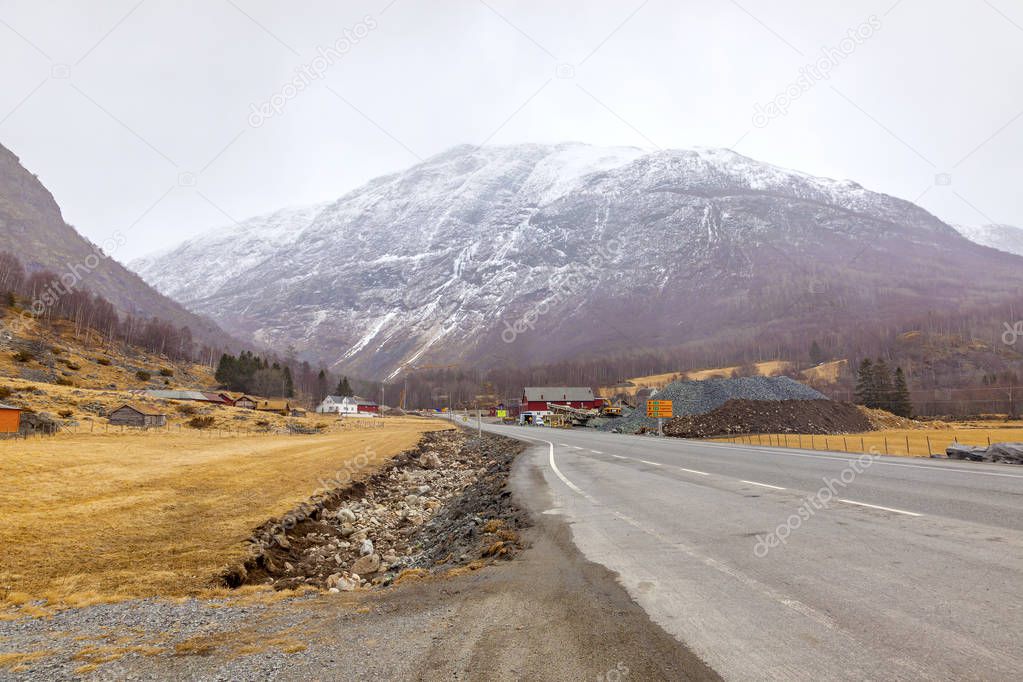 Norway. Village in the mountains