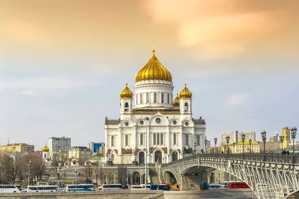 Moskva. Frelserkatedralen Jesus – stockfoto