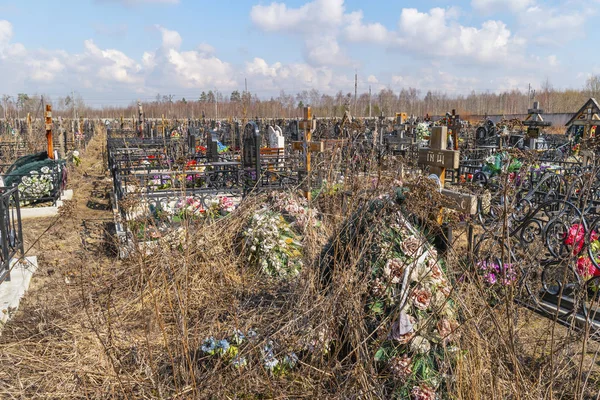 Região de Moscovo. Cemitério de Bogorodskoye — Fotografia de Stock