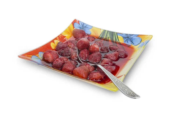 Fruit compote from a strawberry — Stock Photo, Image