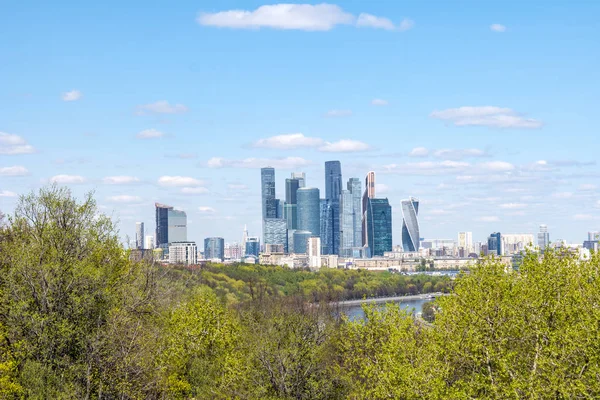 Panorama van de stad Moskou — Stockfoto