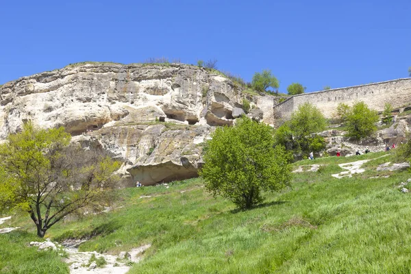 Чуфут-Кале, пещерный город-крепость — стоковое фото