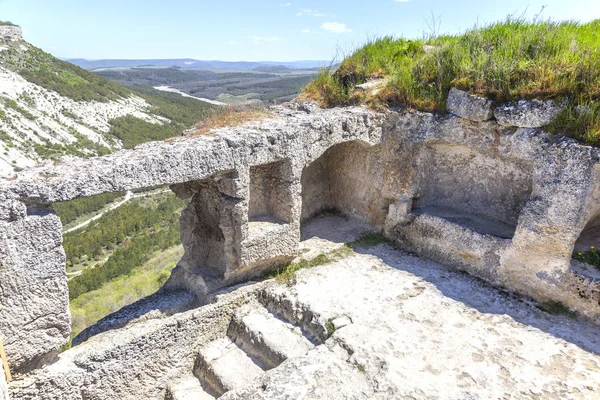 Chufut-Kale, the cave city-fortress — Stock Photo, Image