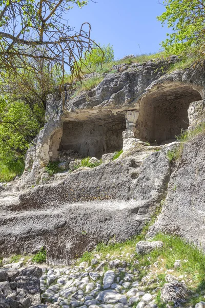 Chufut-Kale, mağara şehir-kale — Stok fotoğraf