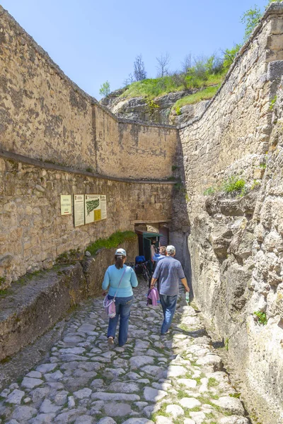 Chufut-Kale, spelaean şehir - kale — Stok fotoğraf