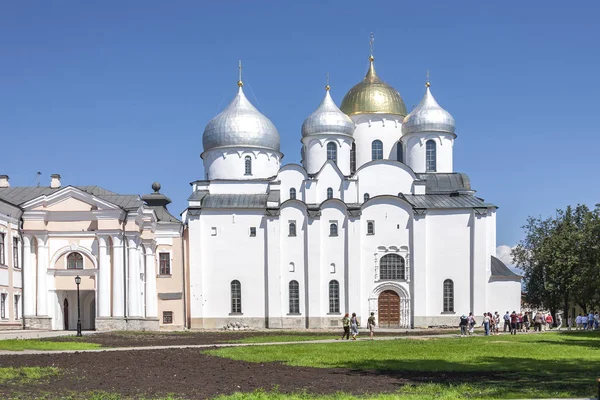 Şehir Veliky Novgorod. Kremlin, Ayasofya Katedrali — Stok fotoğraf